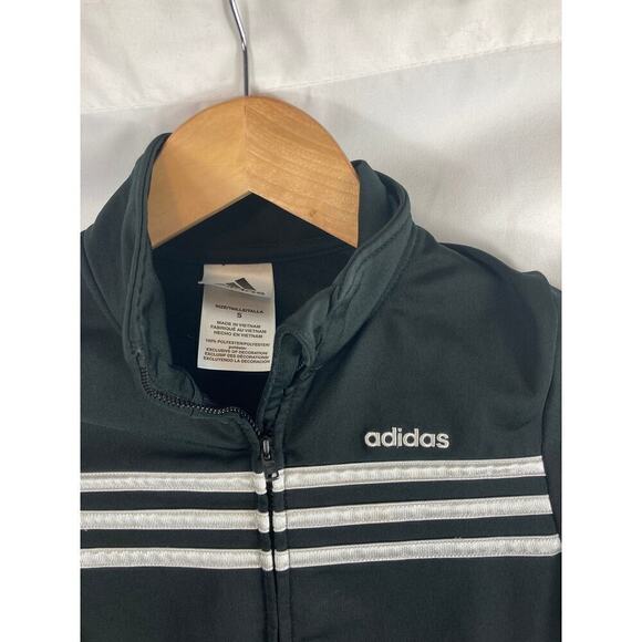 Adidas Boy's zip up athletic sweater 5 - Picture 2 of 3